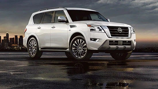 2023 Nissan Armada new 22-inch 14-spoke aluminum-alloy wheels. | Steet Ponte Nissan in Yorkville NY